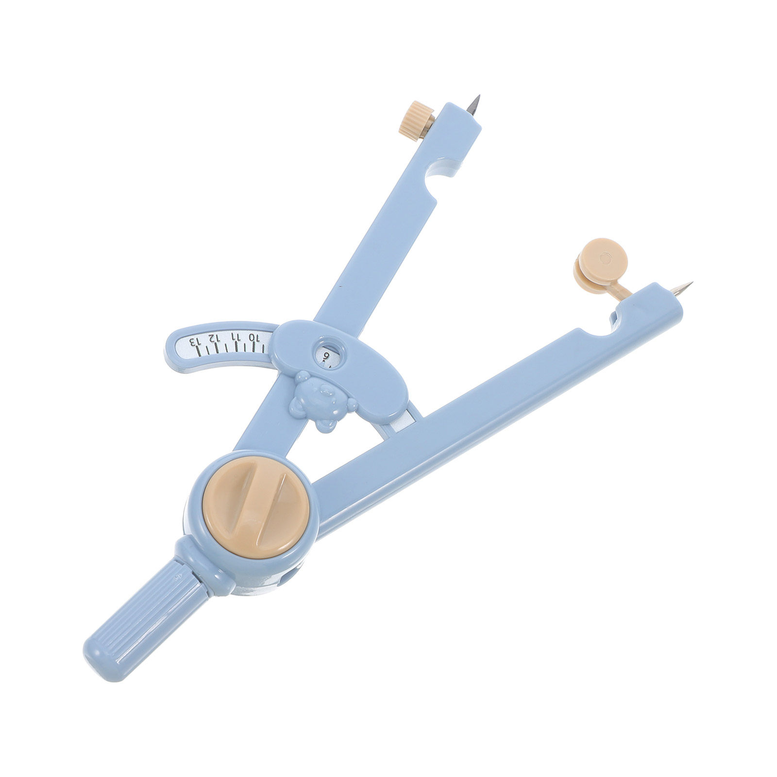 Math Geometry Set With Compass - 1 Adet Çok Amaçlı Metal Pergel
