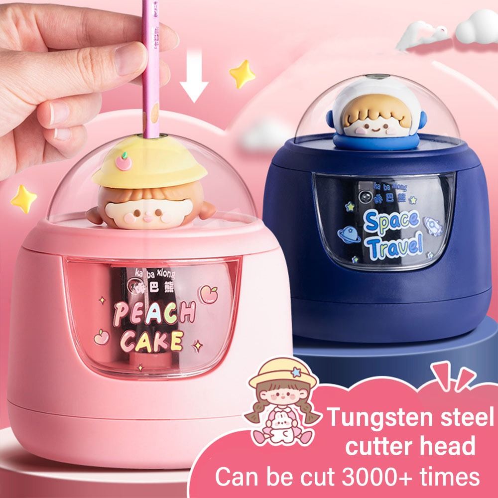 Electric Pencil Sharpener Usb - Sevimli Karikatür Pil Şarj Elektrikli Kalemtıraş