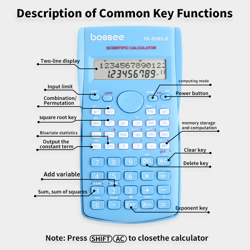 Bilimsel Hesap Makinesi 240 Fo - Scientific Calculator For Secondary School incelemesi ve fiyatı