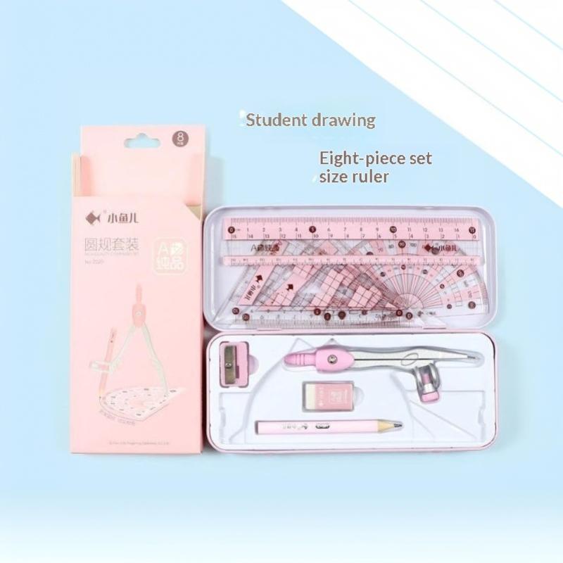 8 Parçalık Geometri ve Matemat - Math Geometry Set With Compass incelemesi ve fiyatı