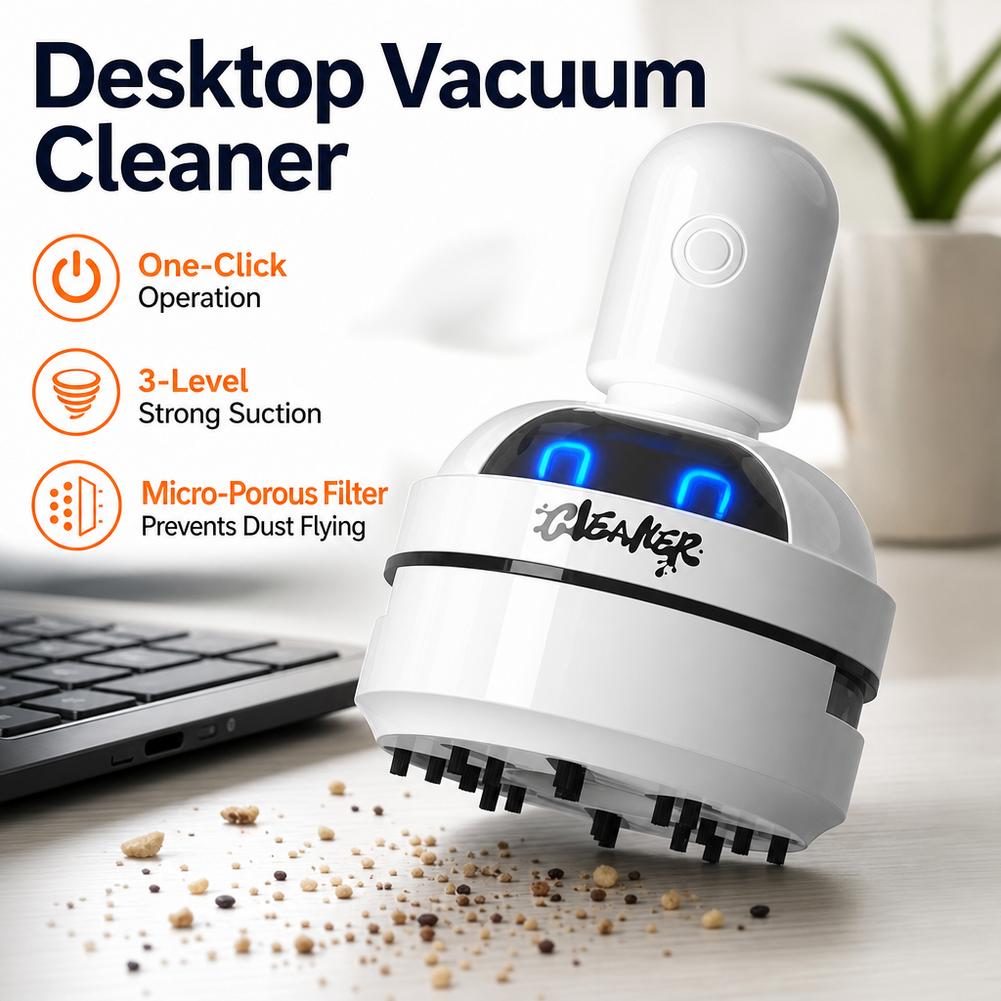 Masaüstü Temizleyici, Karikatü - Mini Desktop Vacuum Cleaner For Eraser Dust incelemesi ve fiyatı